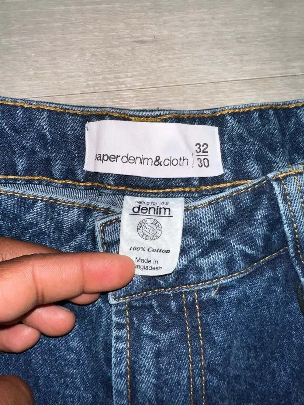 paper denim & cloth Relaxed Tapered Fit Cargo Jeans